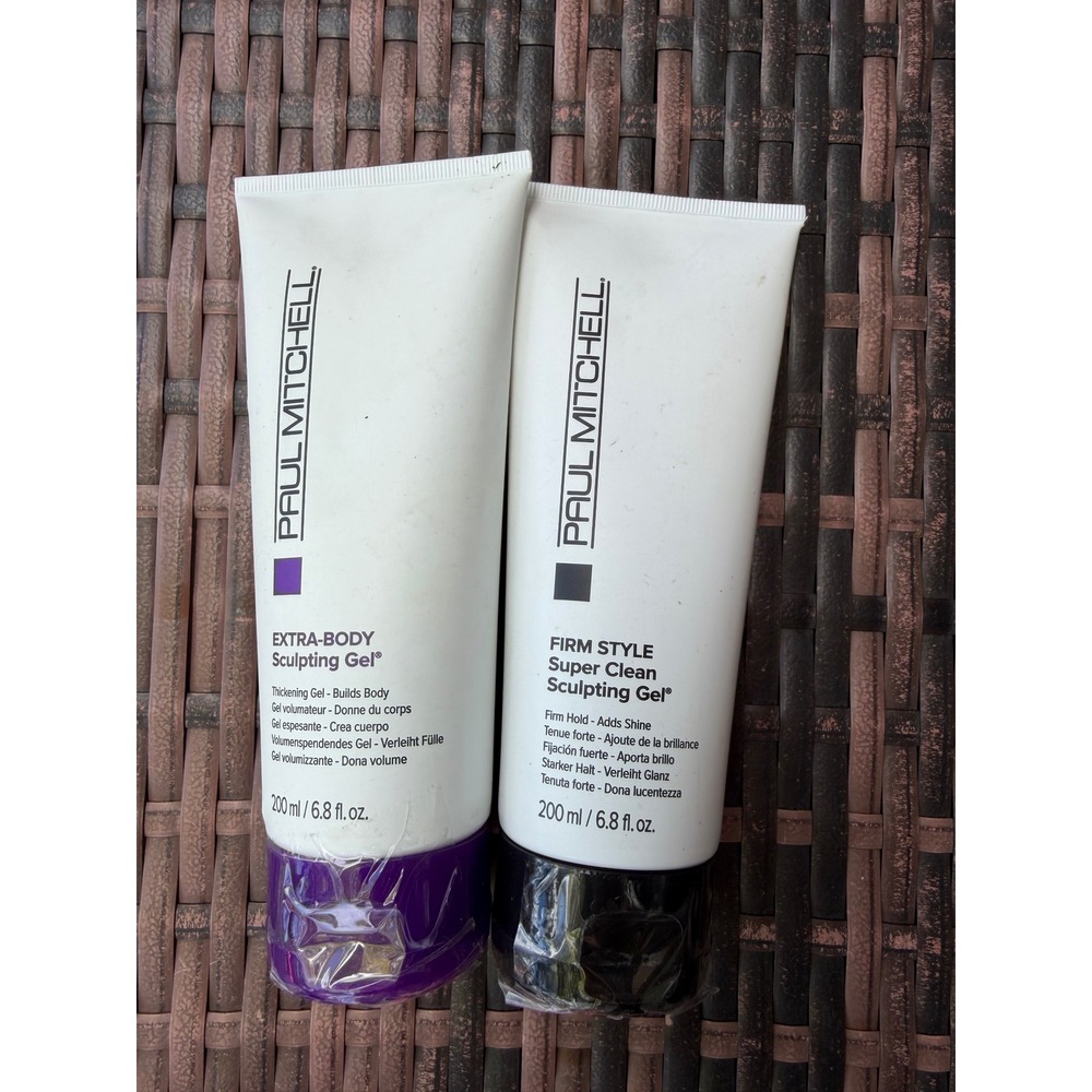 Paul Mitchell Extra-Body and Firm Style Super Clean Sculpting Gel Duo‎ 6.8oz 2pk